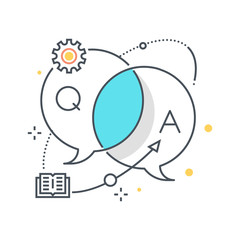 Business dialog concept illustration