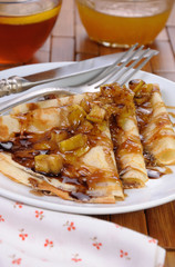 Pancakes with apples