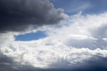 Dramatic sky, storm clouds, background