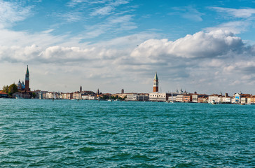 Fototapeta na wymiar Skyline panoramic view of Venice, Italy