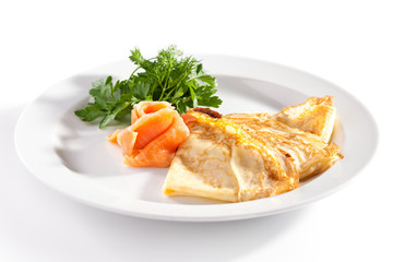 Crepes with Smoked Salmon