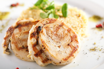 Meat Roll with Rice