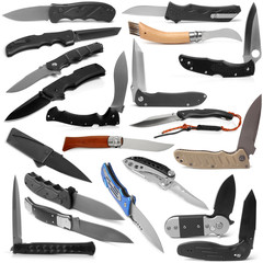 Selection of various clasp knife