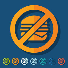 Flat design: sandwich