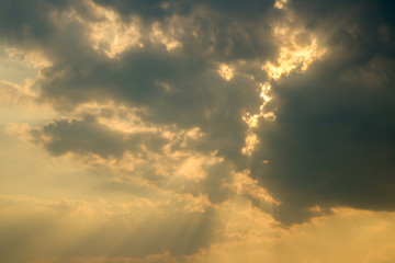 Ray of lights while sunset