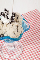 glass of cookies and cream
