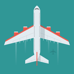 Airplane vector illustration.