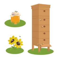 Icons on beekeeping