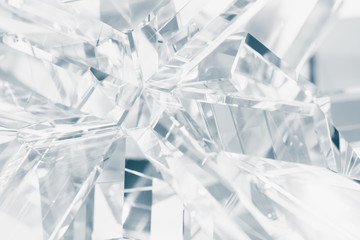 abstract background of crystal refractions - obrazy, fototapety, plakaty