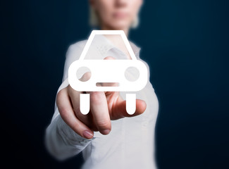 Car insurance icon online