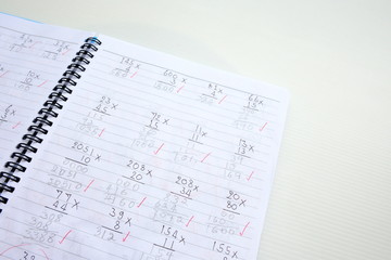 Obraz premium paper with maths calculation