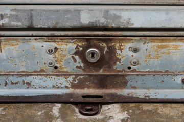 old steel door and key hold - can use to display or montage product