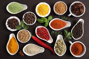 Spices and herbs.