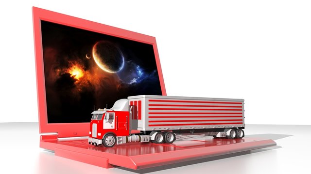Truck and computer