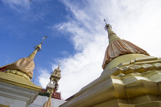Buddhist dagoba (stupa) in Golden Temple