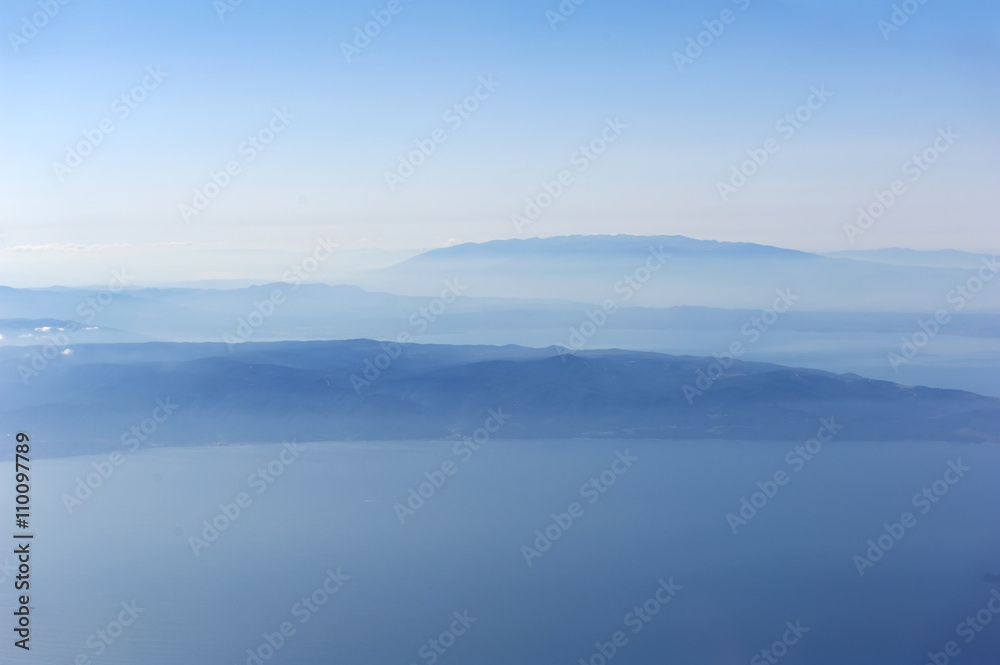 Canvas Prints View from airplane window