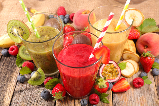 assorted fruit smoothie