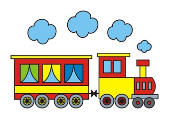 colorful train