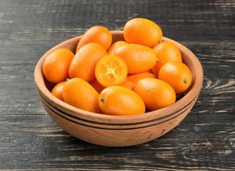 Kumquat fruit in bowl