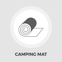 Camping mat Vector Flat Icon