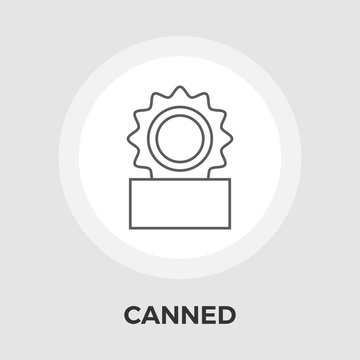 Canned Vector Flat Icon