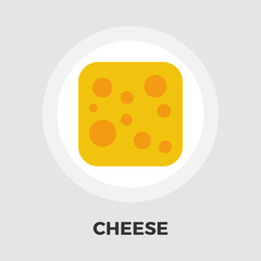 Cheese flat icon.