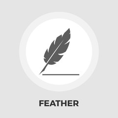 Feather flat icon