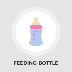 Feeding bottle vector flat icon