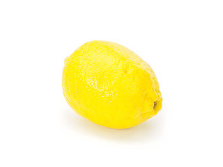 Fresh lemon isolated on white background