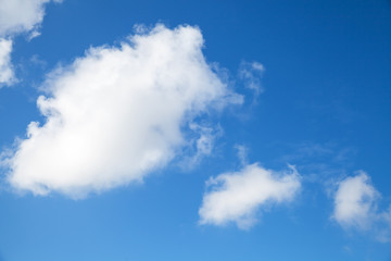 Blue sky and clouds, abstract nature background