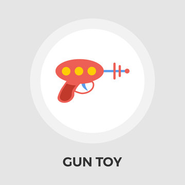 Gun Toy Flat Icon