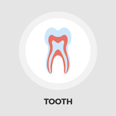 Tooth flat icon