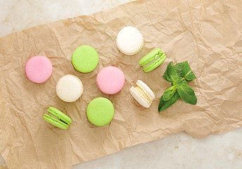 Traditional french macarons