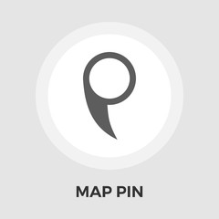 Map Pin Flat Icon