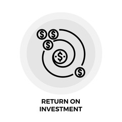 Return on Investment Line Icon