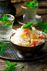  vegetarian pilaf with pumpkin