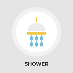 Shower vector flat icon