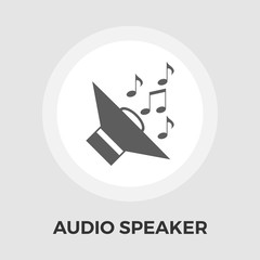 Speakers icon flat