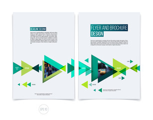 Vector abstract brochure flyer design, business cover template l
