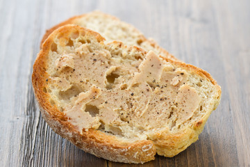 bread with fish pate