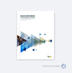 Abstract cover design, business brochure template layout, report