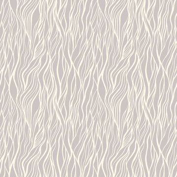 Seamless pattern with doodle waves ornament