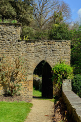 Stone Archway in Country Garden