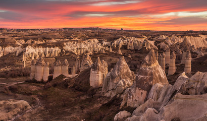 wonderful landscape of Cappadocia in Turkey