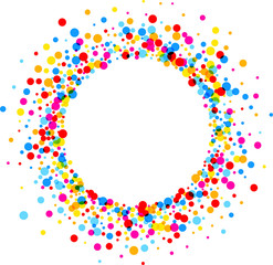 Round background with drops.