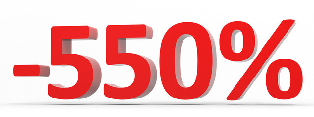 Discount 550 percent off sale.