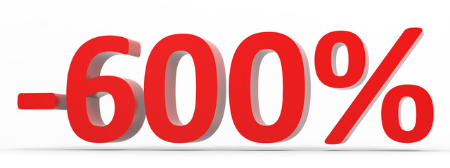 Discount 600 percent off sale.