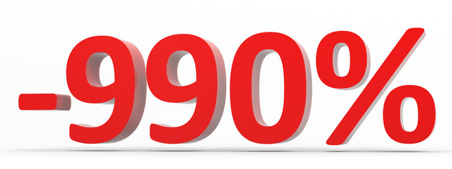 Discount 990 percent off sale.