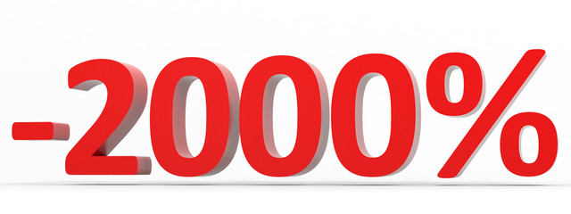 Discount 2000 percent off sale.