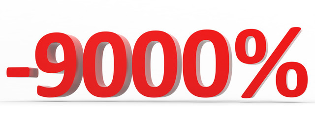 Discount 9000 percent off sale.